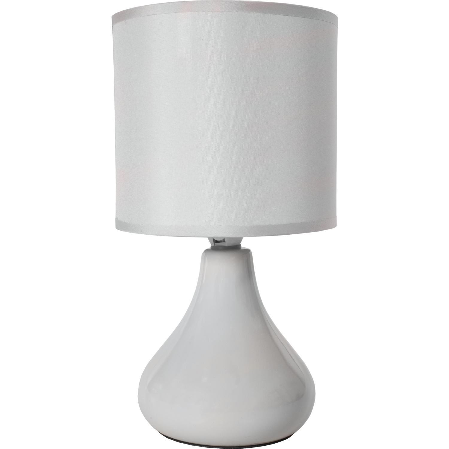 DICTROLUX - Lampada da comodino grigia h26 cm